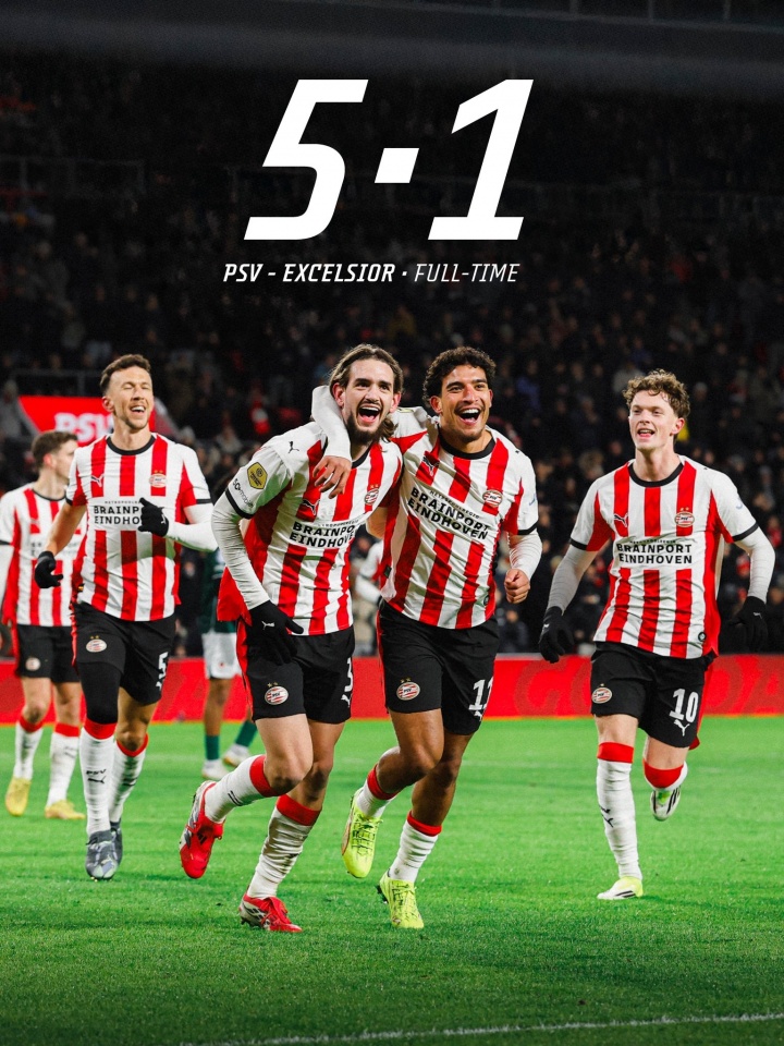 摧枯拉朽！埃因霍温豪取12连胜把荷甲踢成单机，多赛1场14分领跑