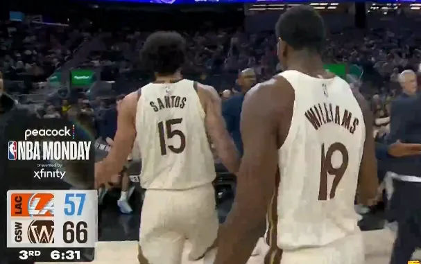 吉纳森-威廉姆斯投进2记三分,又造成犯规两罚全中得到10分